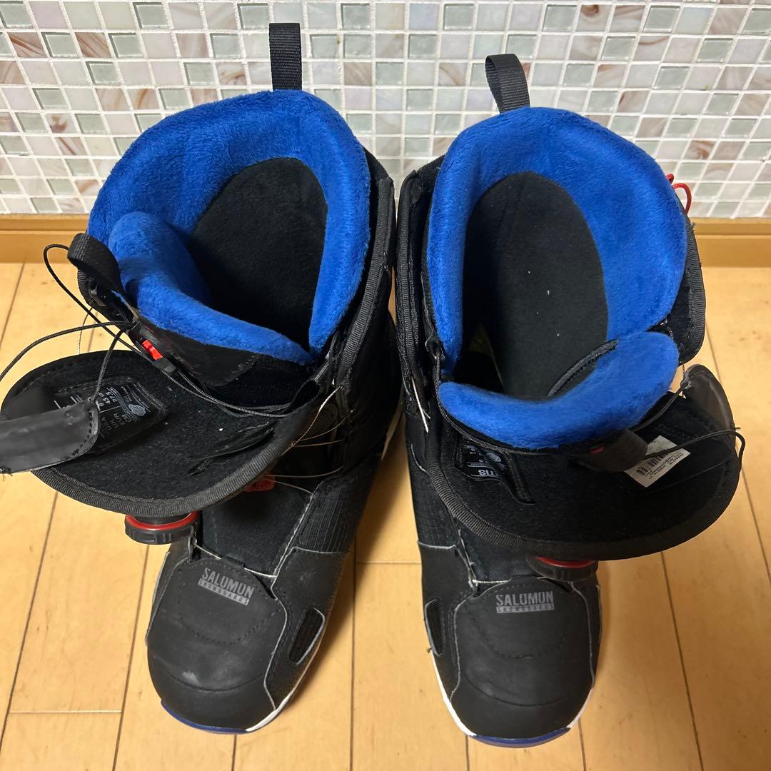 SALOMON スノーボードブーツ ブラック/ブルー