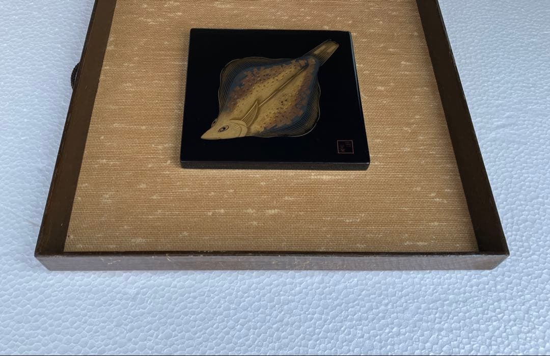 壁掛け輪島漆器(沈金の作品)