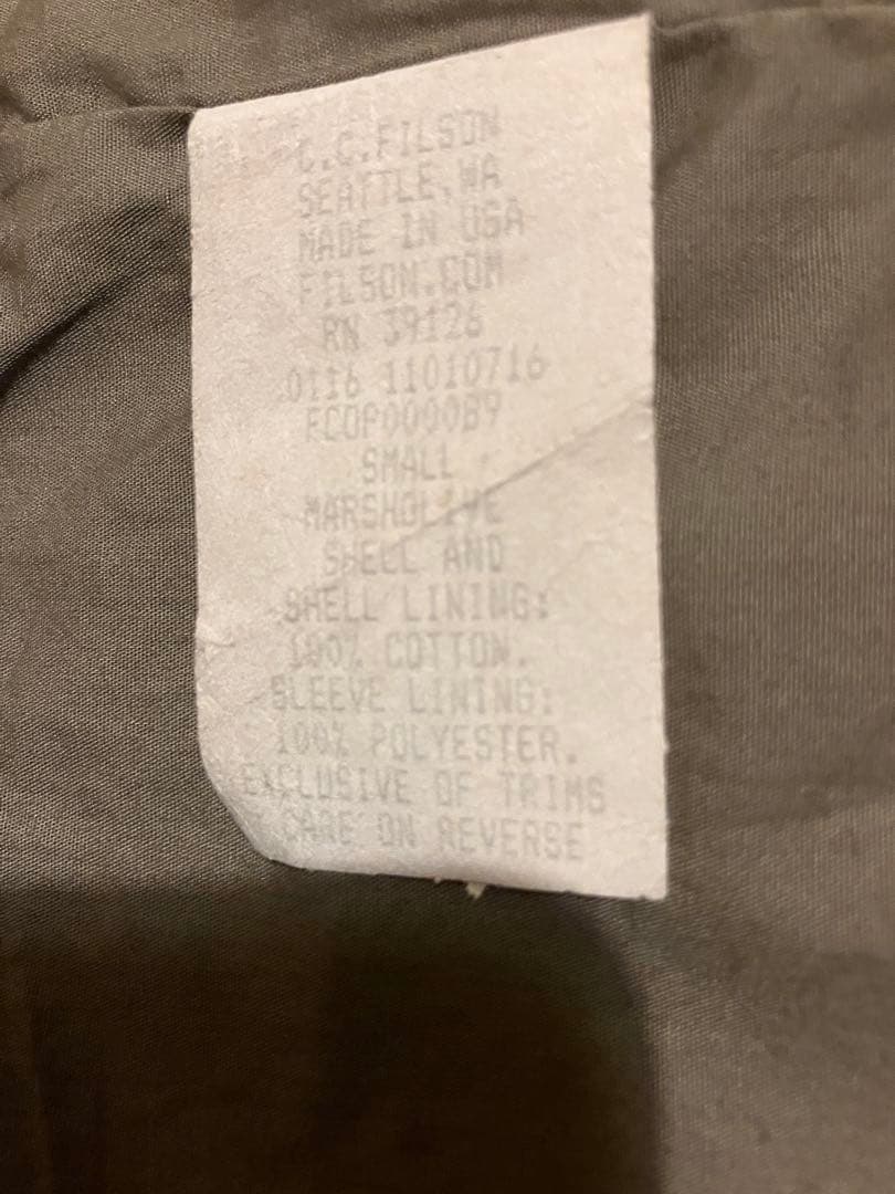 USA製　Filson Lined Field Jacket