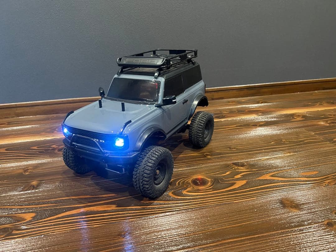 値下げ　タミヤ　タミヤ フォード　ブロンコ ボディ　LED付き　クローラー