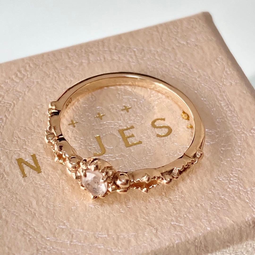 K10 ラブラドライト ピンキー NOJESS 上品 ゴールド 3号