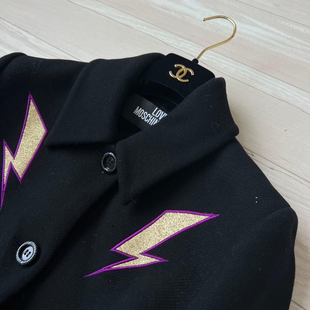 LOVE MOSCHINO ラブモスキーノ ベルテッドコート 着丈116cm