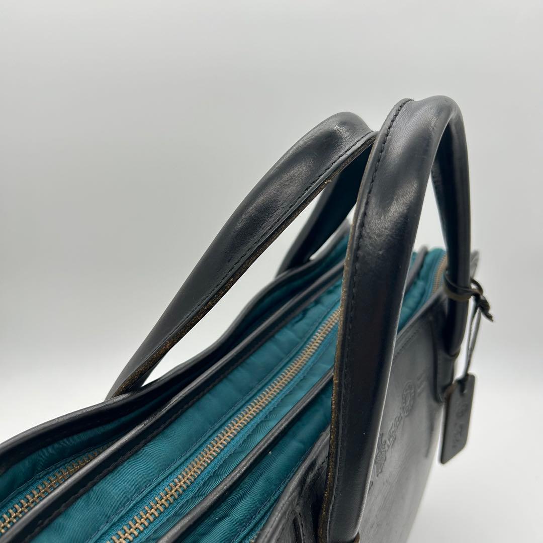 定価12.1万円　フェリージ　ビジネスバッグ　アコーディオン　レザー　三室　廃盤