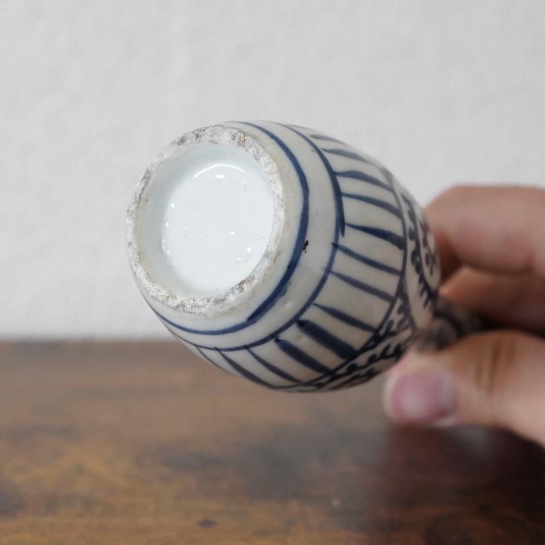 伊万里 たこ唐草 おみき徳利 古伊万里 江戸 時代 蛸唐草 徳利 骨董品