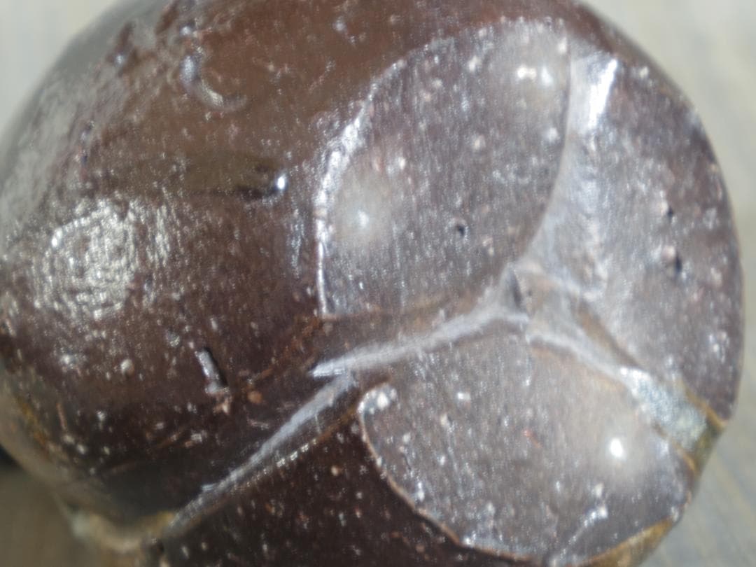 新作☆大岩智之【師：隠崎隆一】黒備前《窯変》徳利☆