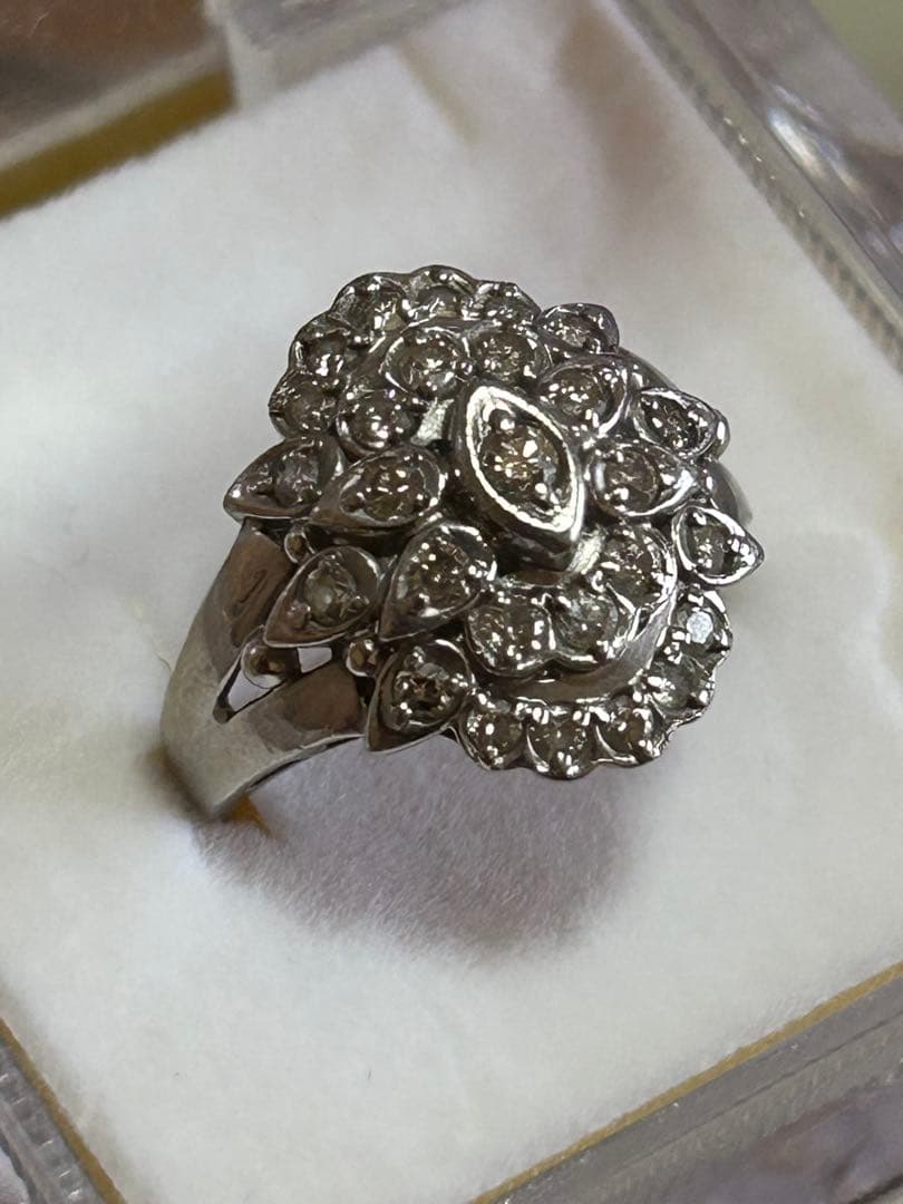 な*つ様 ジュエリー pt900／プラチナ／天然ダイヤモンドリング　#9