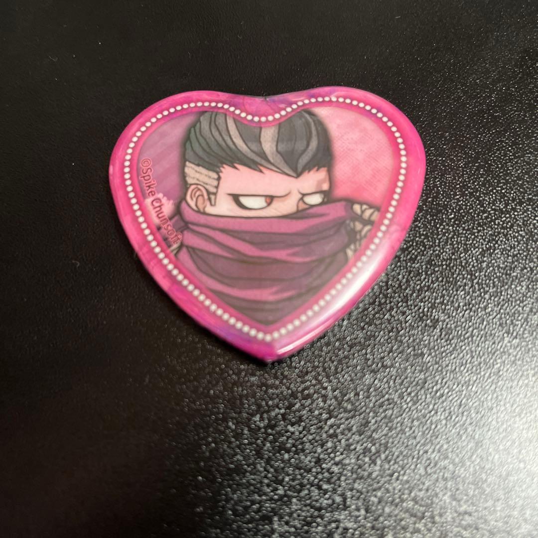 スーパーダンガンロンパ2 田中眼蛇夢 照れ顔ハート型缶バッジ ダンガン