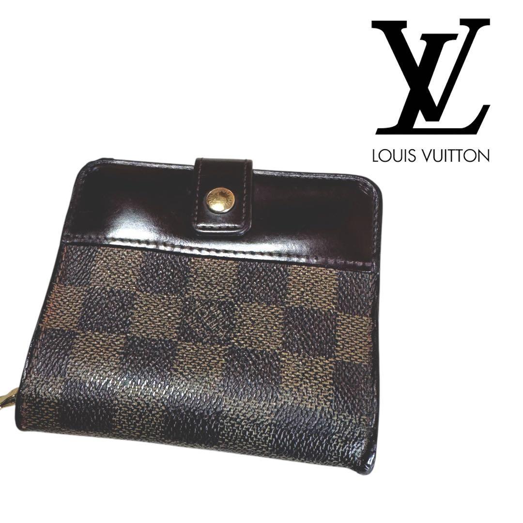 ☆美品☆ ルイヴィトン ダミエ コンパクトジップラウンド 2つ折り 財布