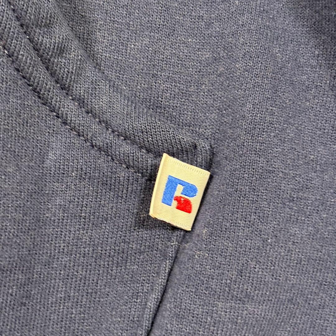 90s ラッセルジップアップスウェットカーディガン フーディー パーカー