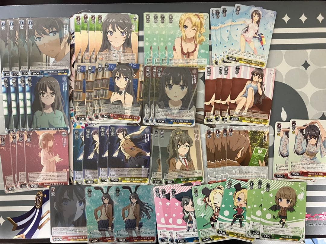 ヴァイスシュバルツ　青春ブタ野郎シリーズ　最新弾RR以下4コン ＋α