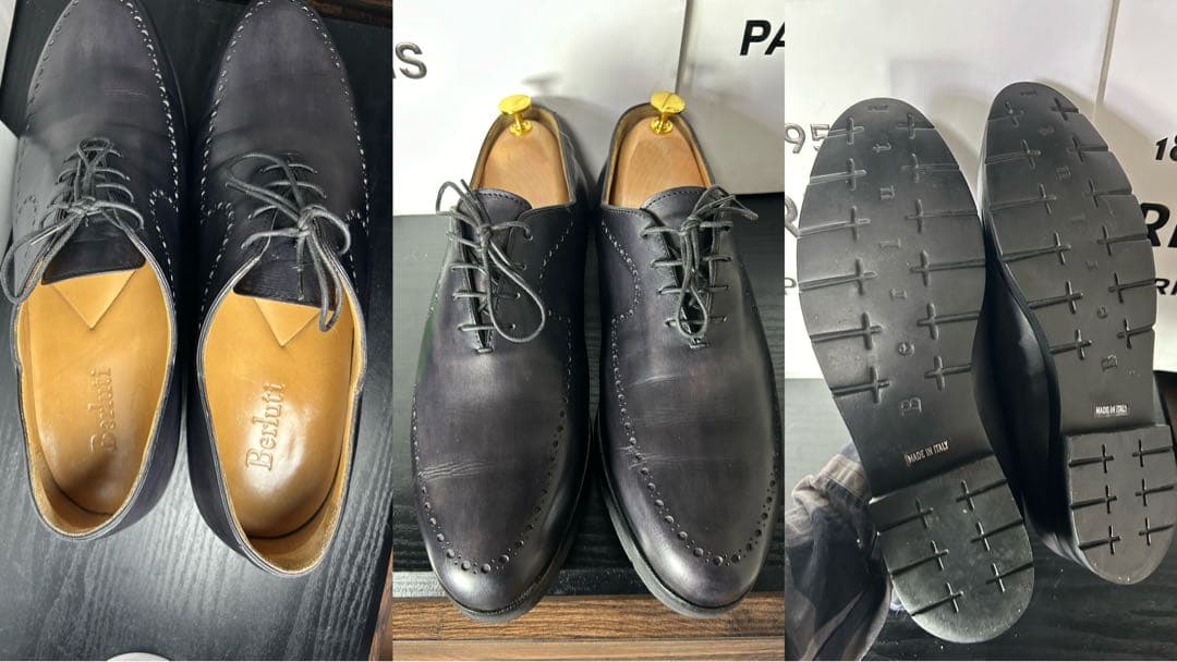 美品　Berluti ニューフィジオ ホールカット ドレスシューズ 10