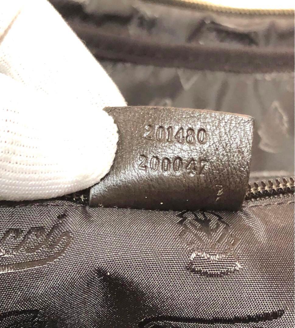 【美品】GUCCI / グッチシマレザー ビジネスバッグ ダークブラウン