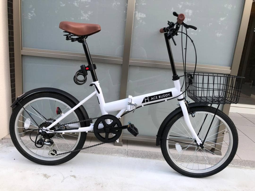 20インチ アウトレット 折りたたみ 自転車 シマノ 6段変速 ACE BUDDY 206-5