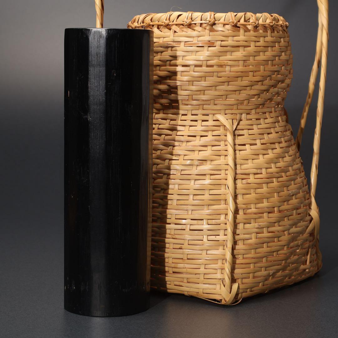 花入 花籠 即中斎好 籠 伝統工芸有馬籠 昭竹斎 共