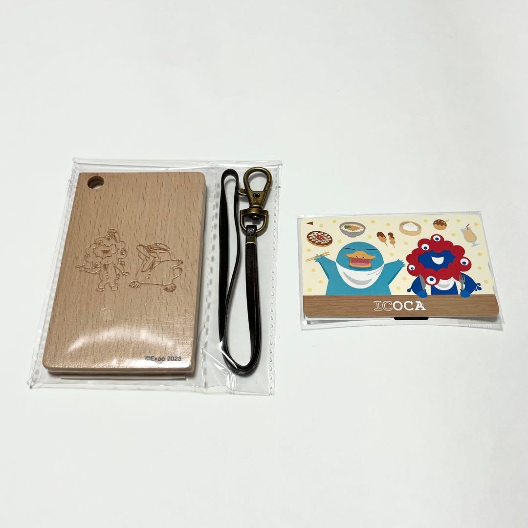 【専用】万博限定デザインICOCA オリジナル木製パスケースA,Bセット
