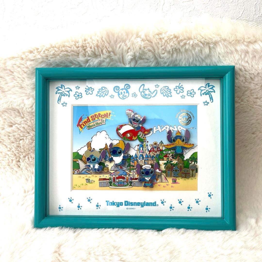 レア　未使用品　スティッチ フォトフレーム ピンバッジ6点　東京ディズニーランド レア 未使用品 スティッチ フォトフレーム ピンバッジ6点 東京