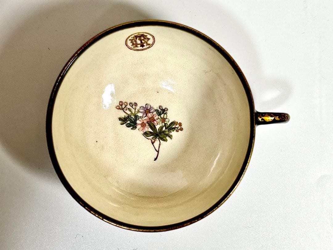 京薩摩の魁 錦光山宗兵衛 ティーカップ 京焼 薩摩焼