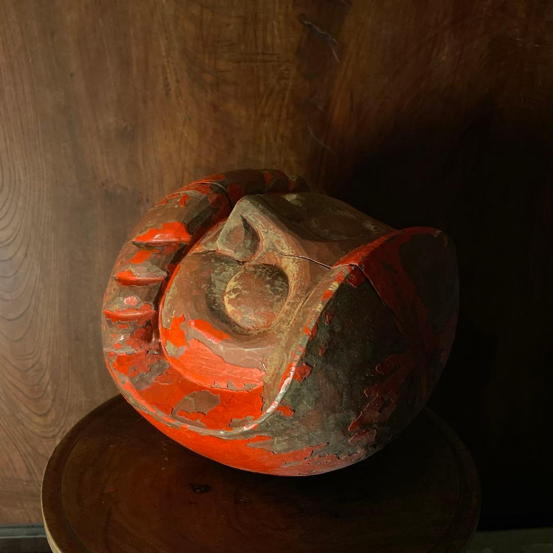 達磨 木型 高崎だるま 明治期〜昭和期 欅材 郷土玩具 ダルマの