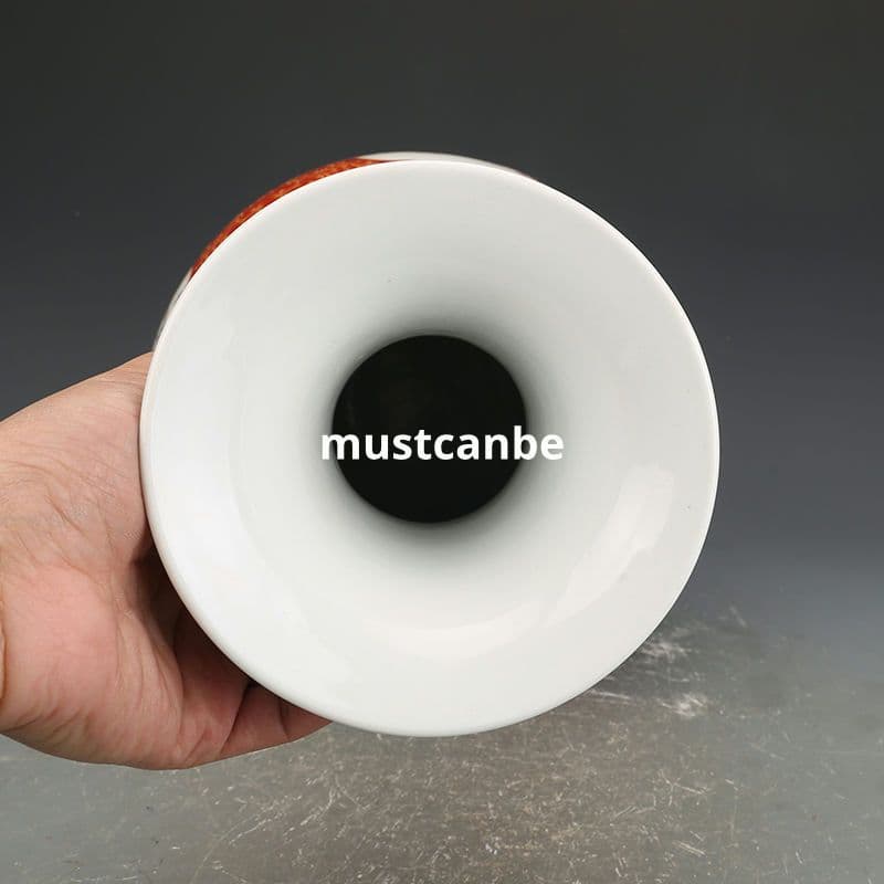 清雍正黄地琺瑯彩開窓花卉賞瓶 景徳鎮 陶磁器 装飾