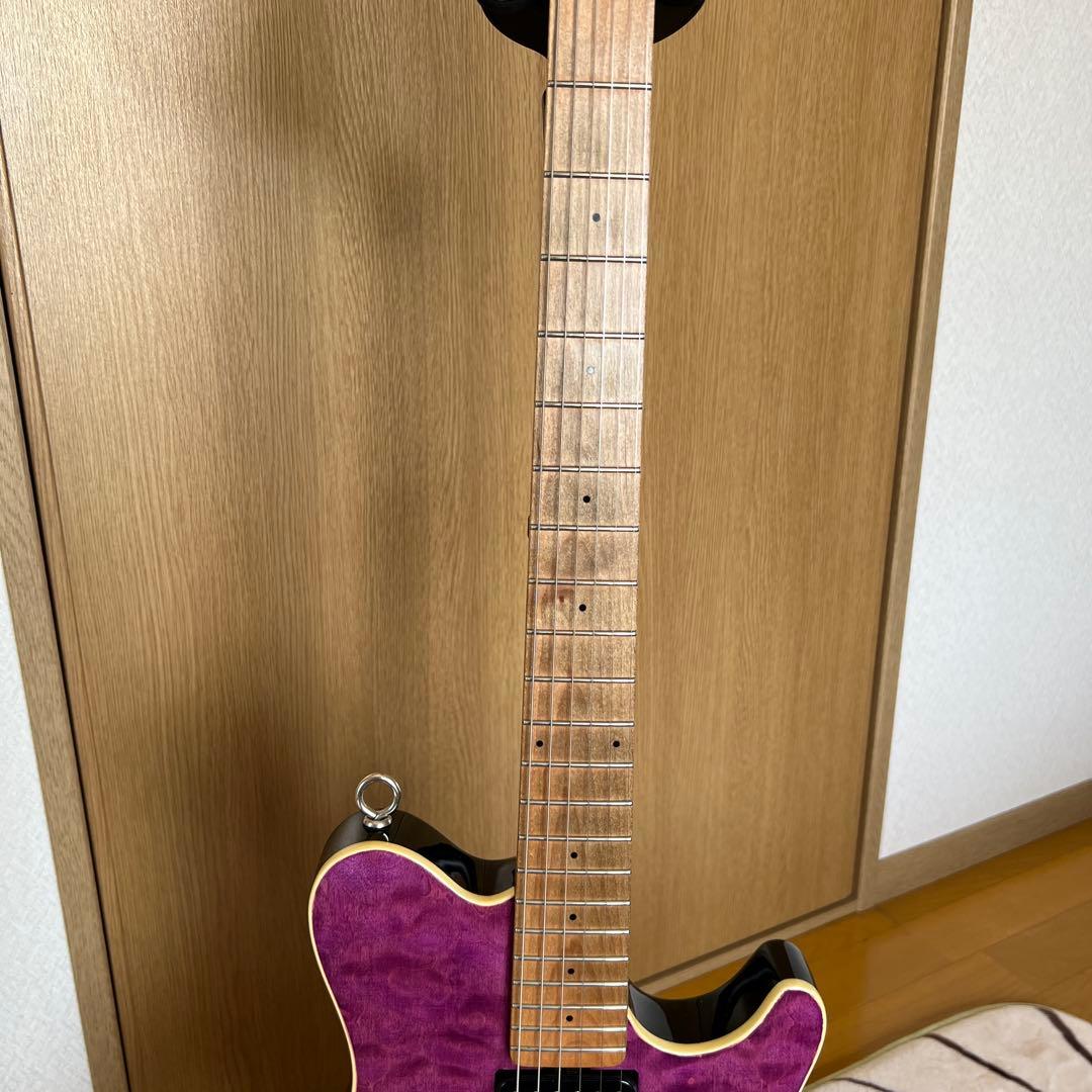 Sterling by MUSICMAN AX40パープルEVH風一部改造