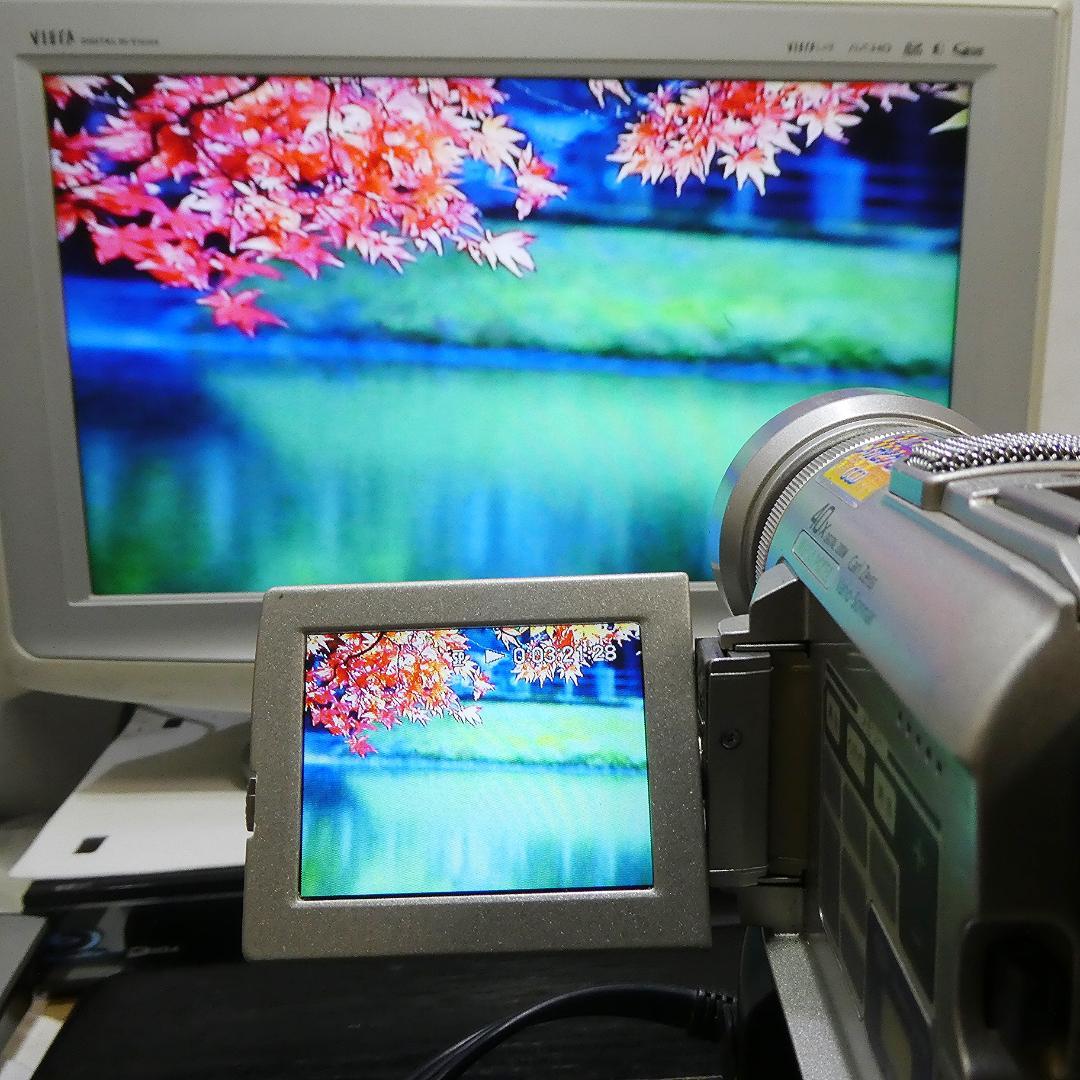 動作品 ソニーDCR-PC100 MiniDV ビデオカメラ DVDダビングに