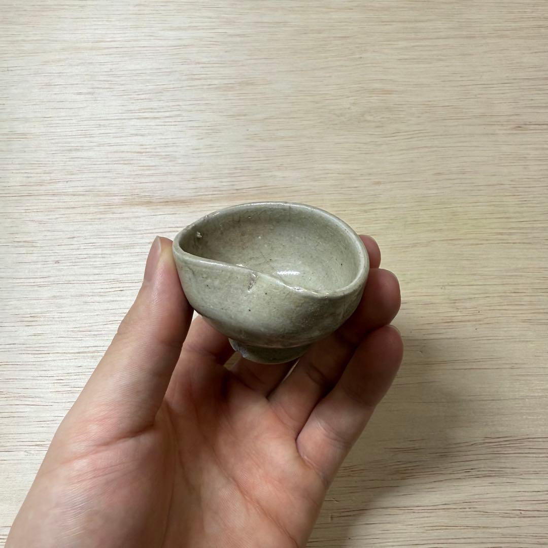 古美濃 古瀬戸 盃 小徳利 涙壺 灰釉 江戸時代 御深井 太白 古常滑 古美術
