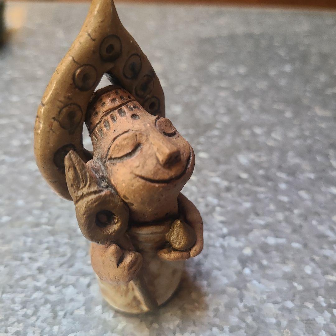 小さな神様　作家モノ　縁起物　雲　珠　タイ　インド　２個セット