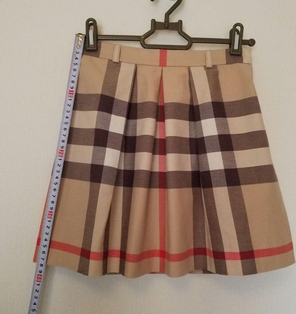 バーバリーキッズスカート 美品 ベージュ ノバチェック150 160