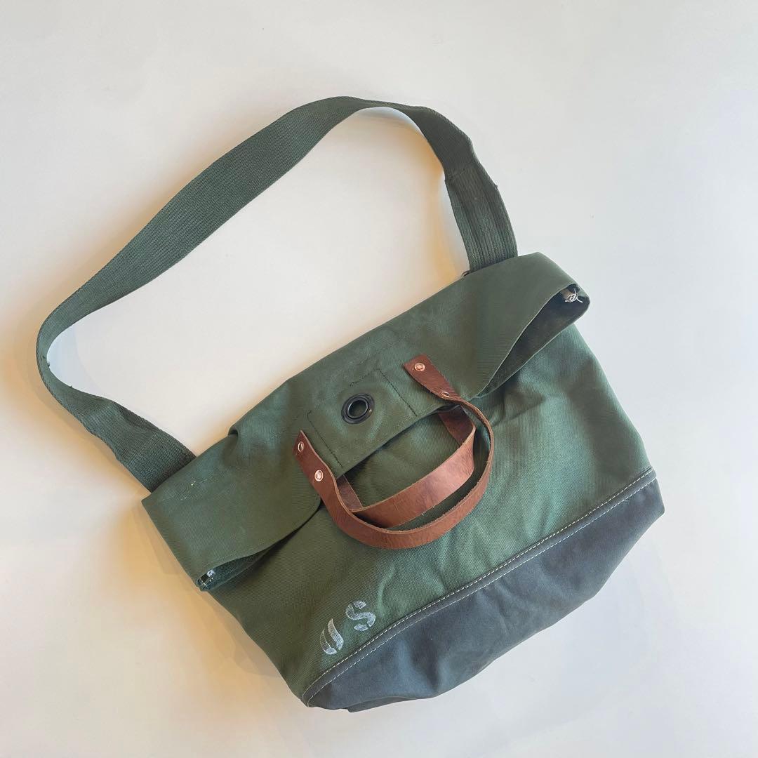 ビンテージ】ショルダーバッグ トートバッグ ミリタリー アメリカ軍80s