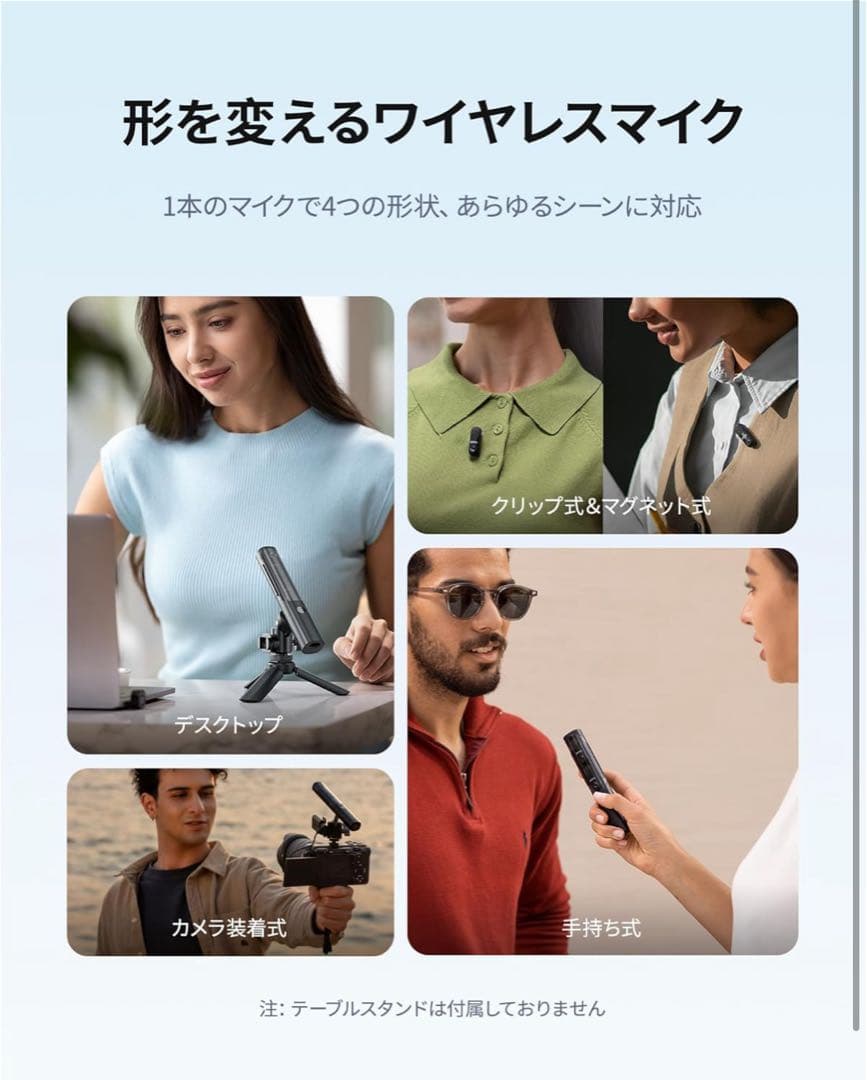 BOYA Magicワイヤレス ピンマイク 無線マイク iPhone TypeC