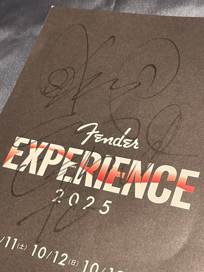 L'Arc〜en〜Ciel Ken 直筆サイン　Fender イベント2025