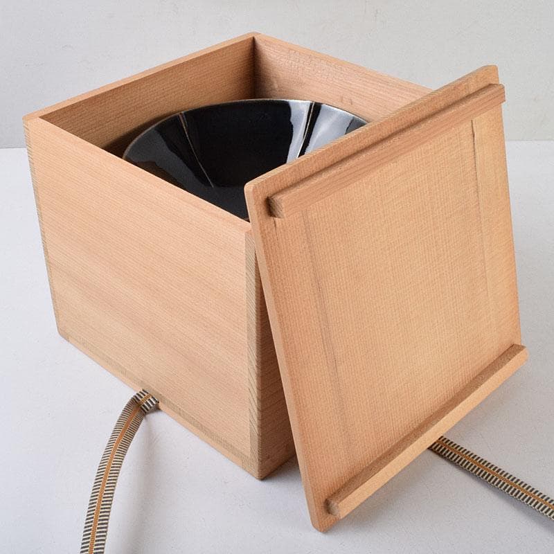 和食器　常滑焼　轍窯　久田重義作　天目組鉢　五客　共布共箱　V　R9221