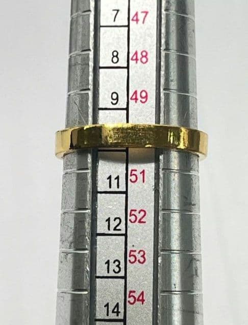 k18 幅広無地リング 指輪3.0g