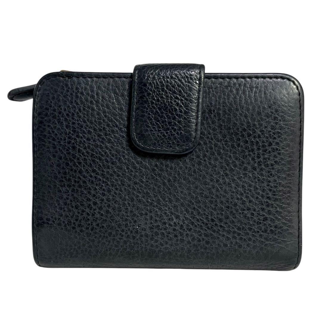 レア✨プラダ 二つ折り財布 ヴィッテログレイン ロゴ金具 バイカラー 黒 赤