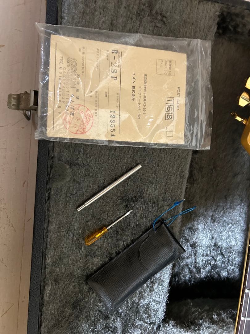 パープル エレキギター ハードケース付き