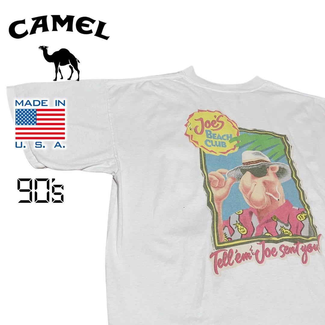 XL☆CAMEL キャメル 90s シングルステッチ USA製 Tシャツ