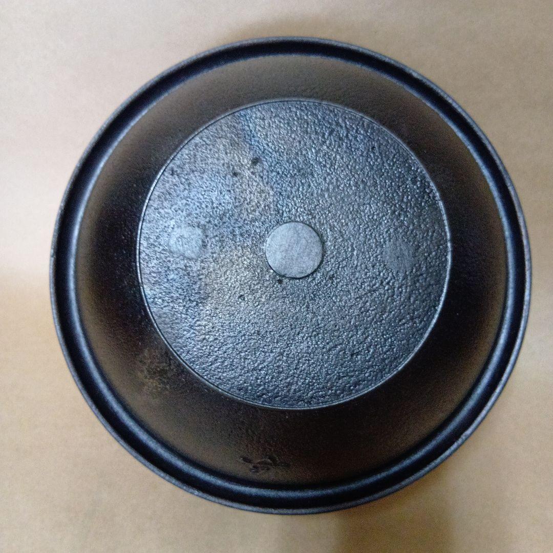 茶道具 鷺地紋真形釜