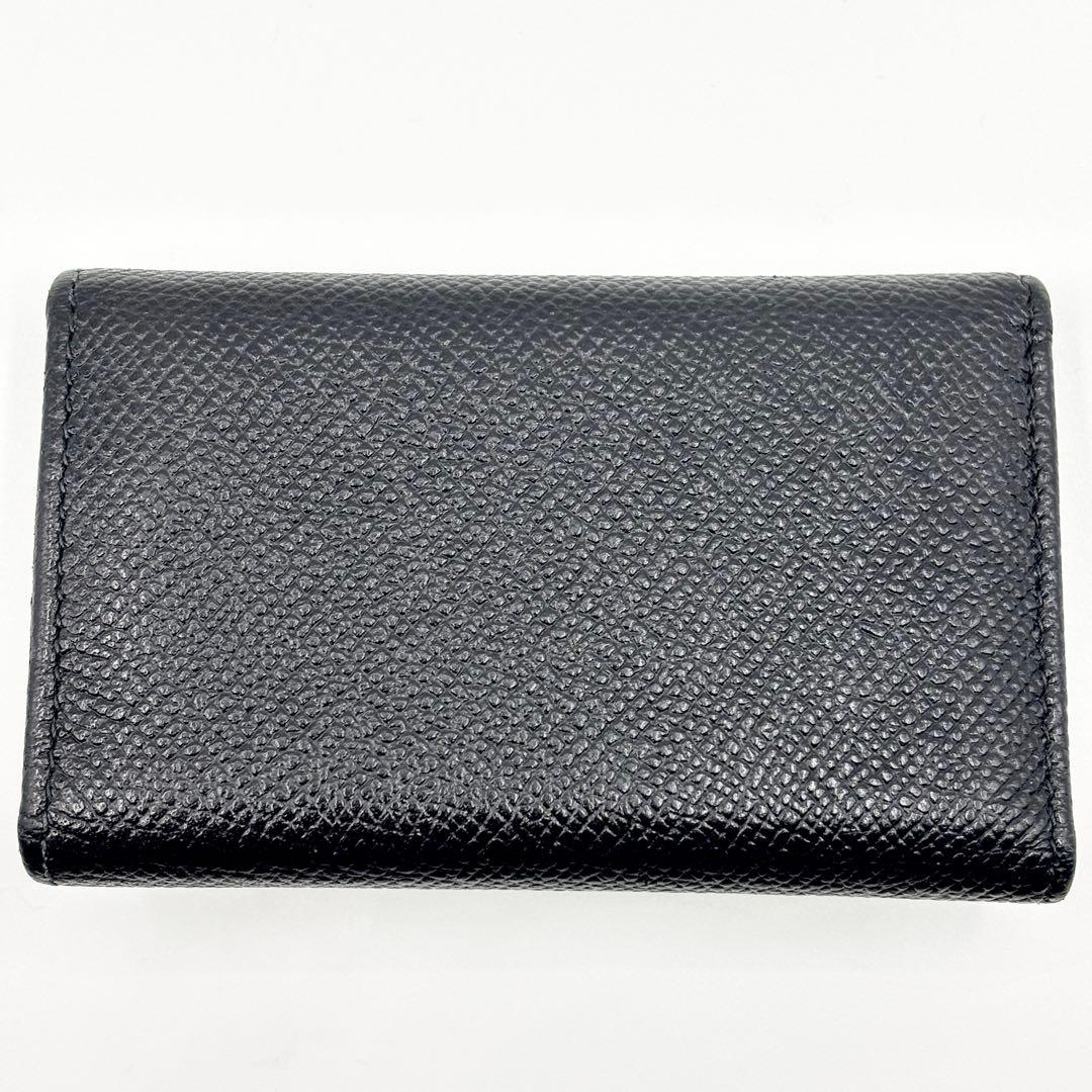 付属品完備✨️ブルガリ ロゴクリップ 6連レザーキーケース 黒