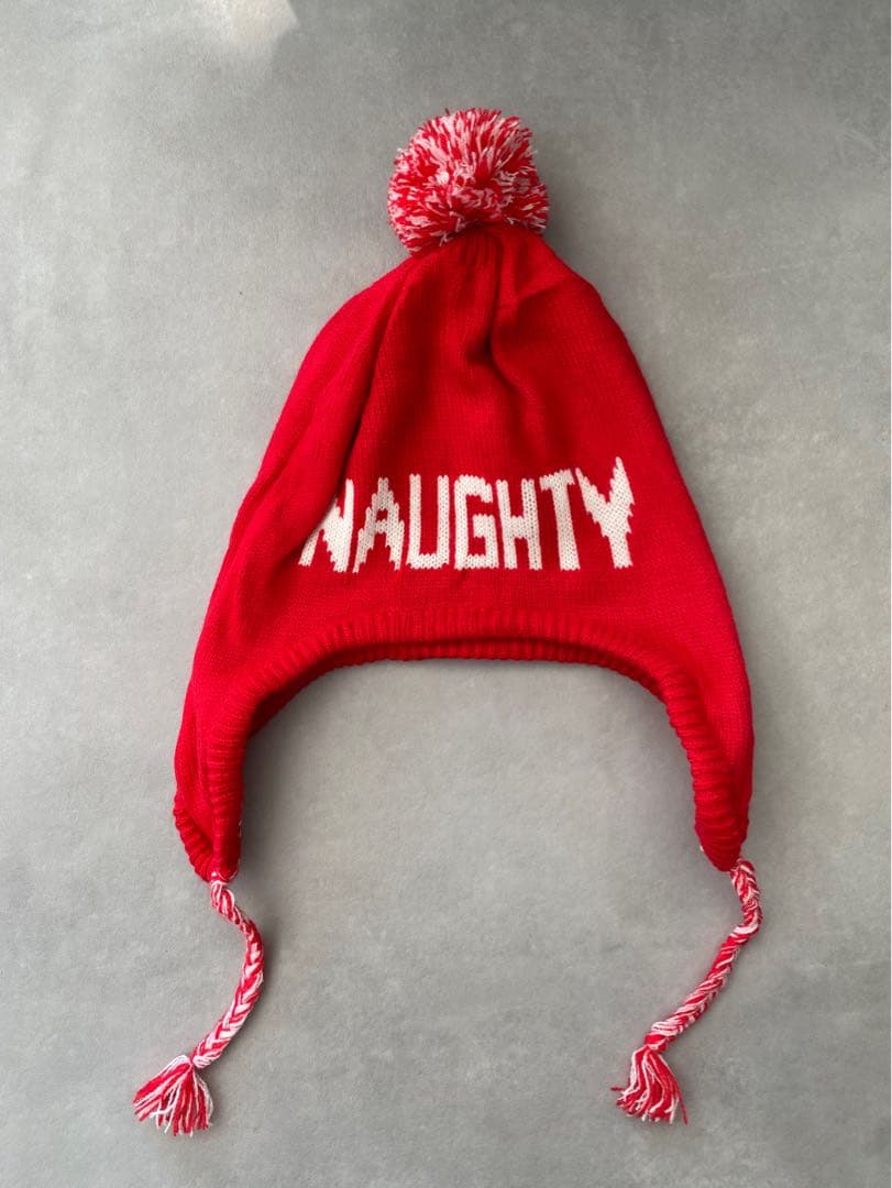 古着 ビンテージ 90s ニット帽 ビーニー 耳付きキャップ NICE 美品