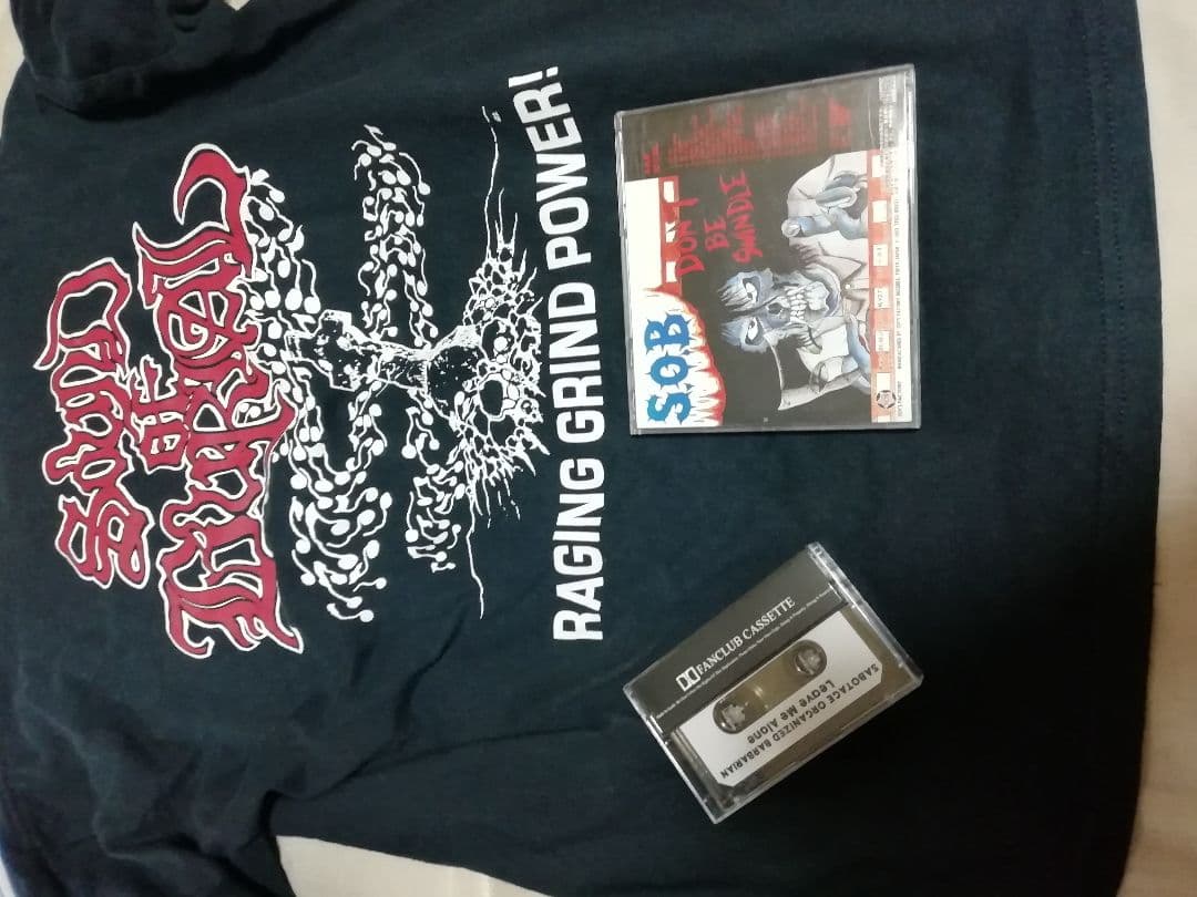 S.O.B セット売り 長袖シャツ 貴重CD&カセットテープ