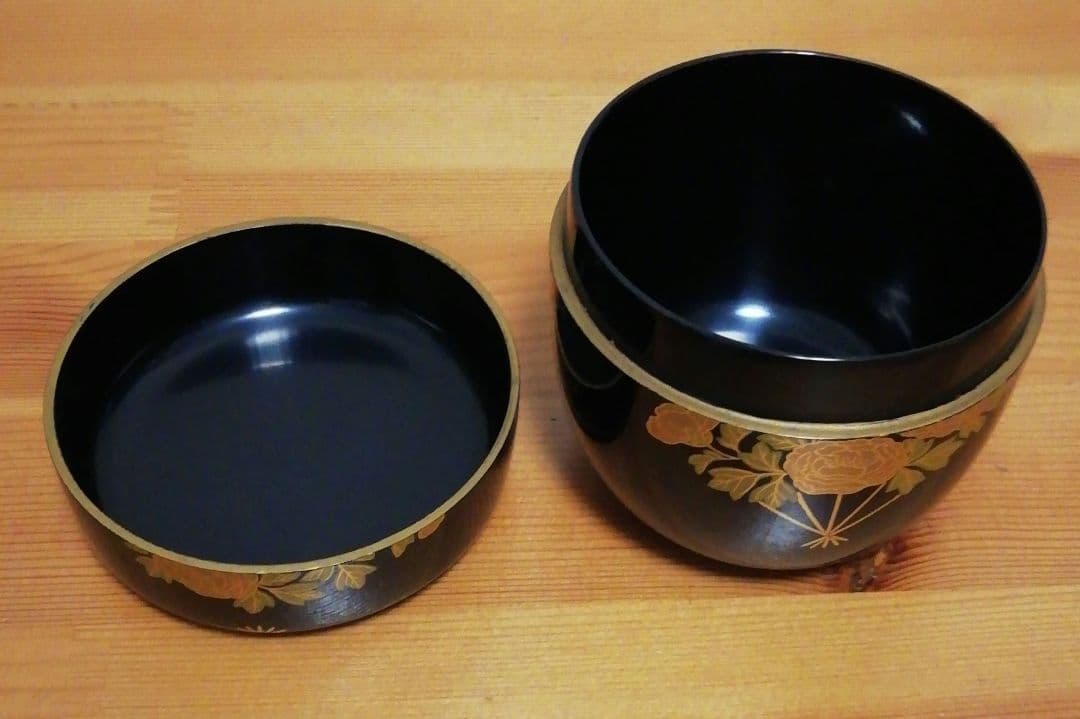 一心斎作 花扇 蒔絵 乾漆 棗 共箱 茶道具 - メルカリ