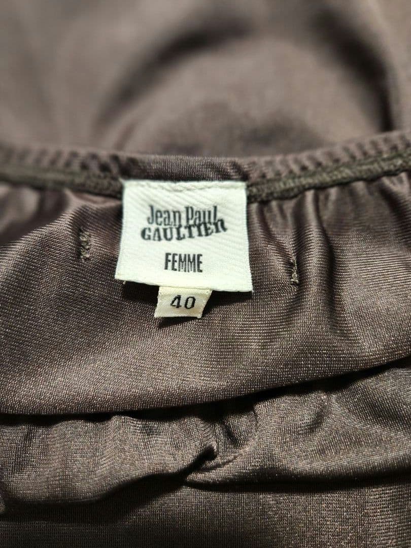 ジャンポール・ゴルチェアシンメトリースカート チェック柄　ペチコート付き