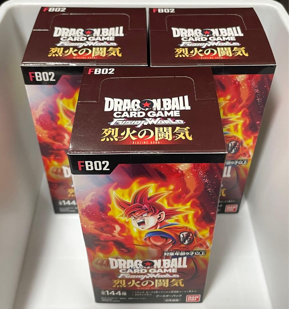ドラゴンボール カード 烈火の闘気 3BOX テープ付き
