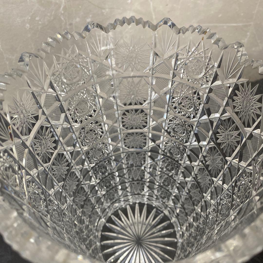 ボヘミアクリスタル花瓶 大型ボヘミアンクリスタル花瓶 大型30cm