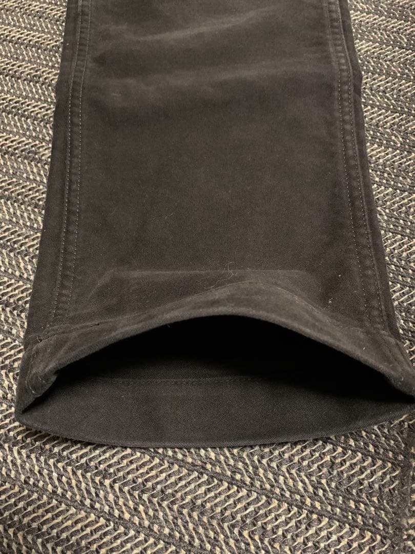 FOB FACTORY ブラック モールスキン トラウザーズ S 日本製 FOB