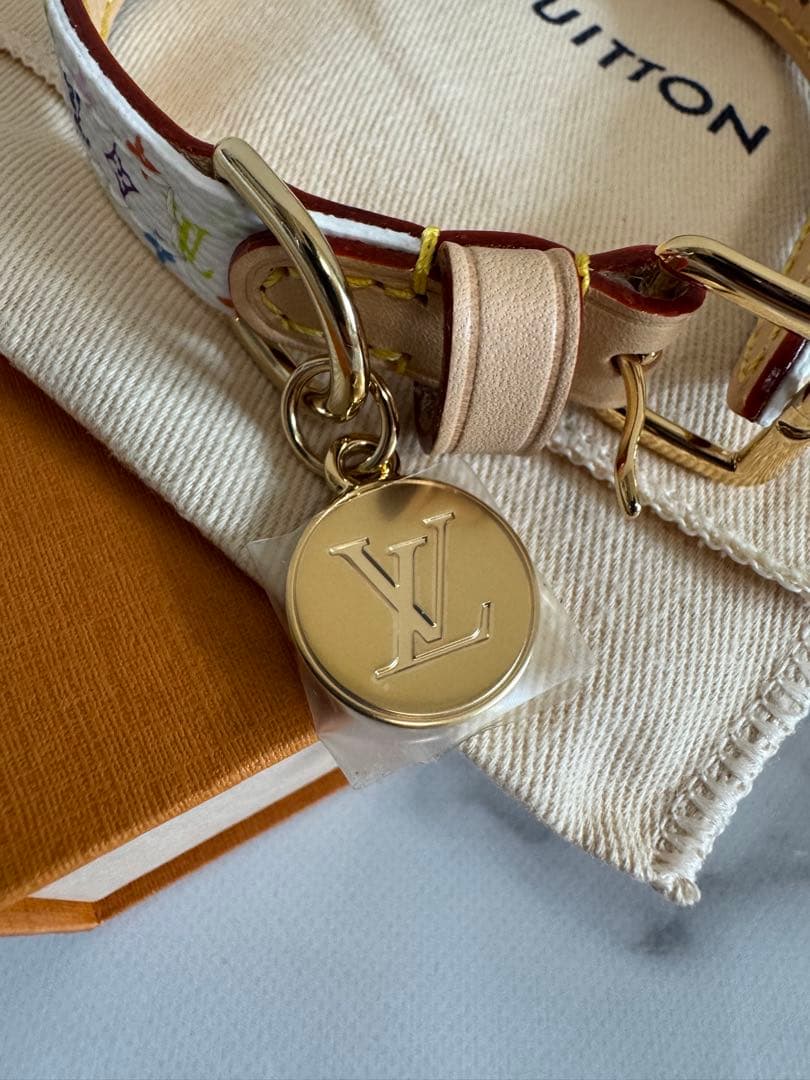 LOUIS VUITTON ルイヴィトン マルチカラー 犬用首輪 LOUIS VUITTON