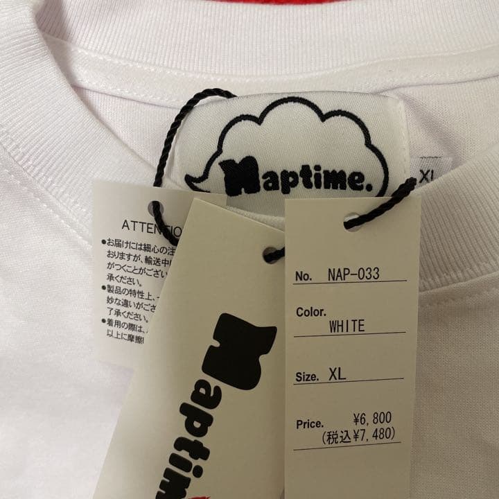 ナップタイム naptime. Nissy 西島隆弘 刺繍Tシャツ 白