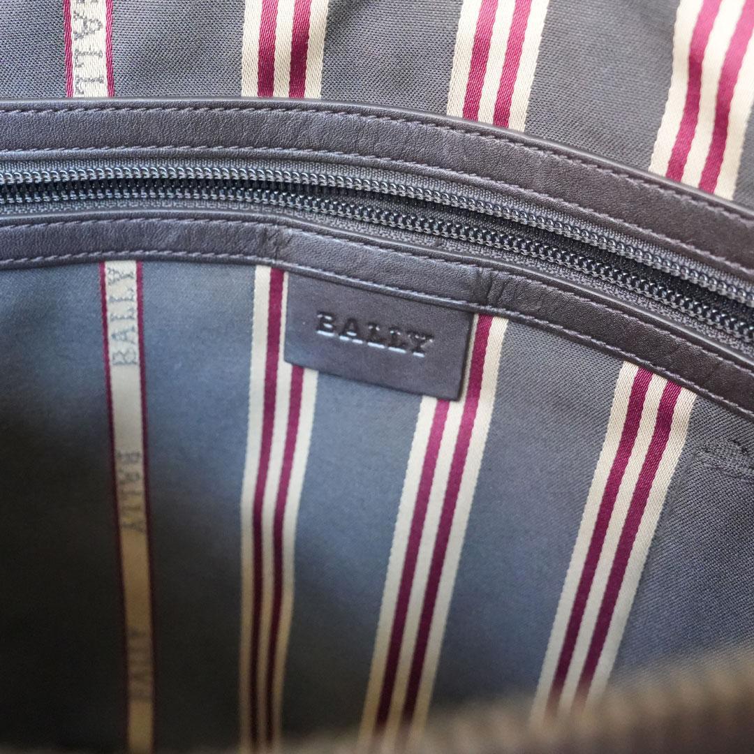 Bally バリー ショルダーバッグ レザー トローブ ビジネス 黒 メンズ