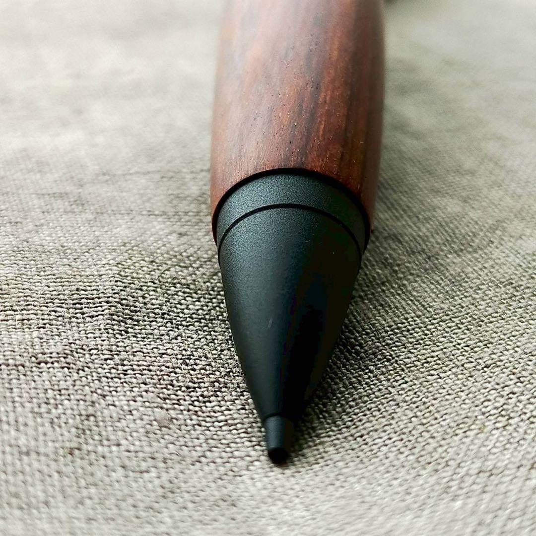 デザートアイアンウッド　ハンドメイド　木軸シャープペン　0.5mm　ブラック