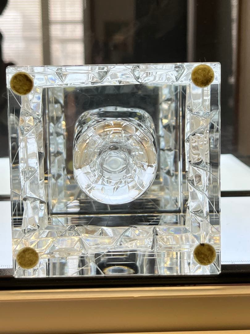 HOYA クリスタル 佐々木文夫 花瓶 フラワーベース 最高級 貴重 中古品